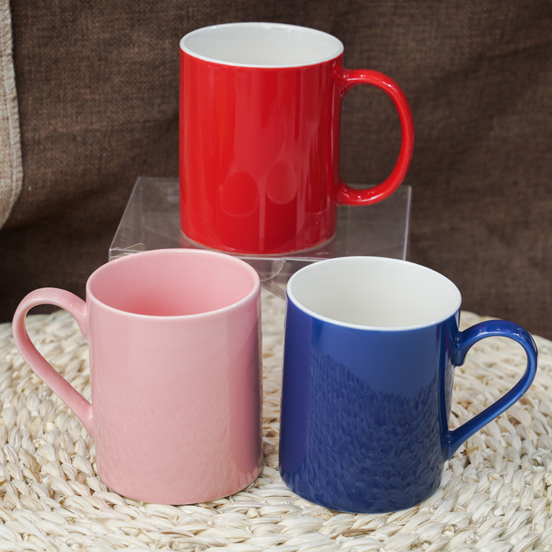 color glazed ceramic mug