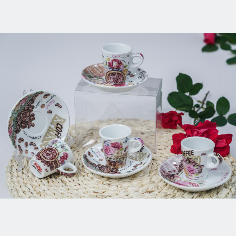 Thick-walled porcelain cup and