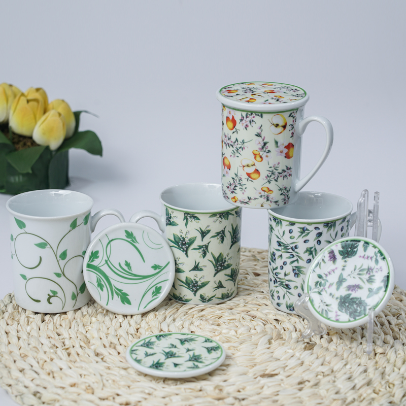 Ceramic Infusion Mug with Lid 